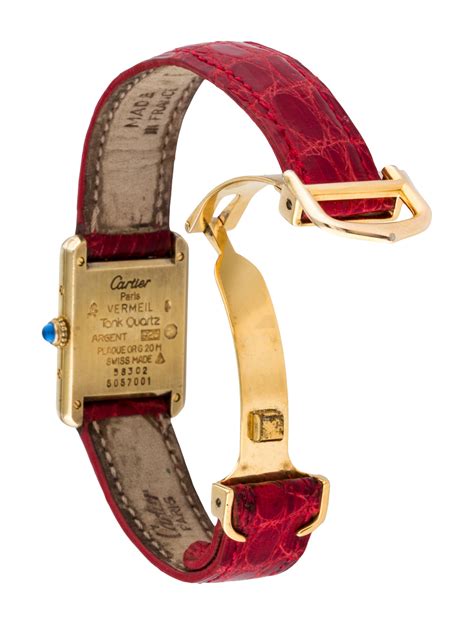 cartier tank watch straps|cartier tank strap replacement.